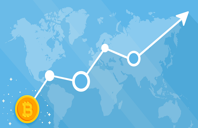 افزایش قیمت بیت کوین