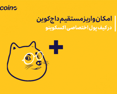امکان واریز مستقیم داج کوین در کیف پول اختصاصی اکسکوینو