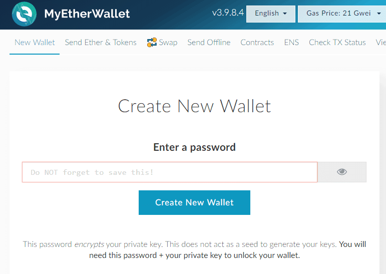 کیف پول MyEtherWallet / استخراج اتریوم