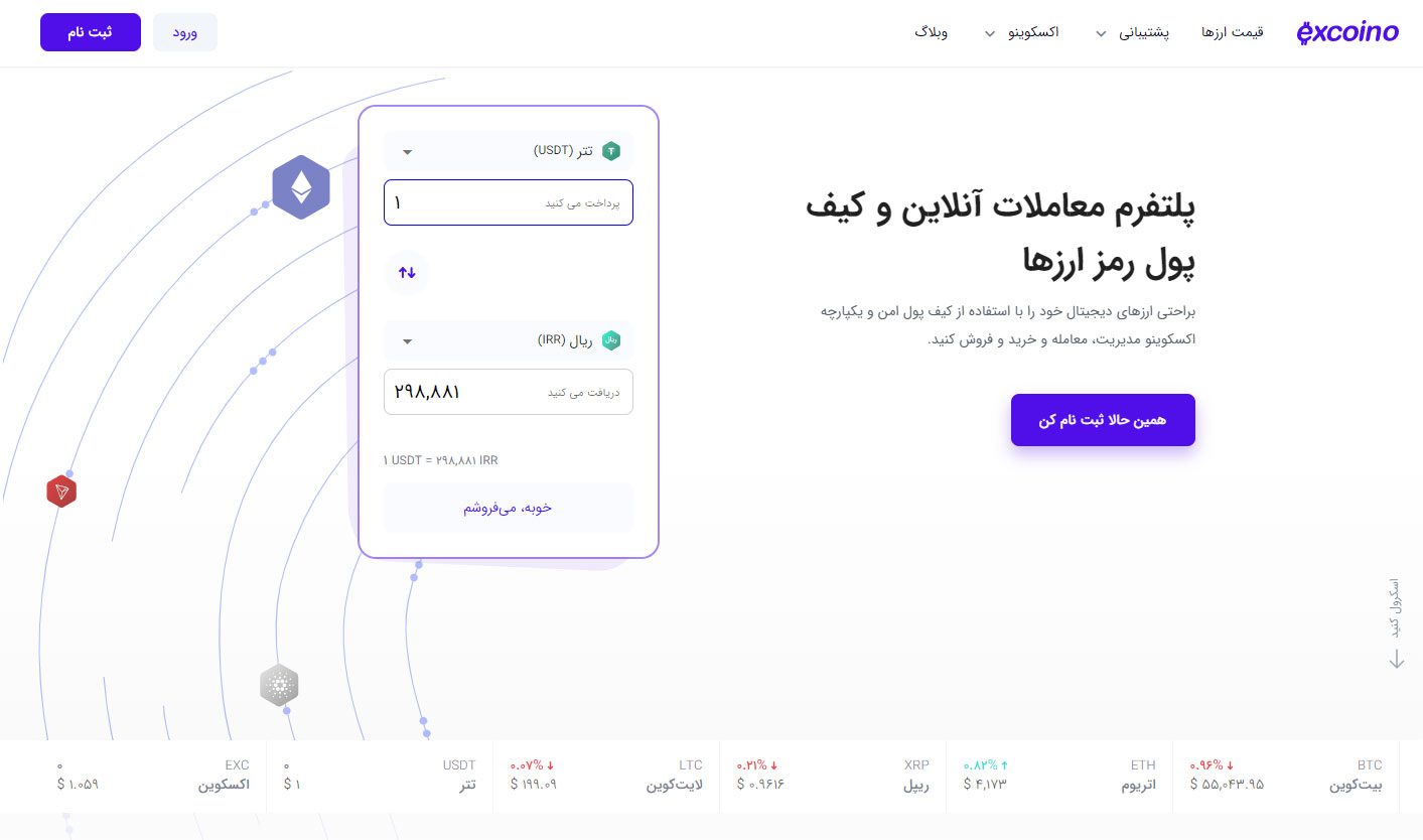 استیبل کوین تتر
tether
تتر در اکسکوینو