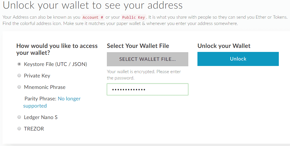 کیف پول MyEtherWallet / استخراج اتریوم