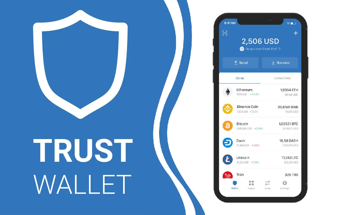 کیف پول اتریوم Ethereum Wallet تراست والت trust wallet