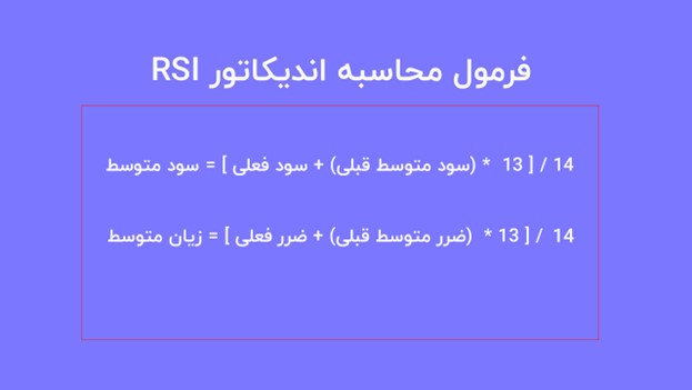 فرمول اندیکاتور آر اس آی