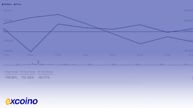 افت بیشتر بیتکوین از ۱۰۰,۰۰۰ دلار؛ نهنگها از خرید کنارهگیری کردهاند